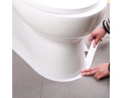 1 rol witte, zelfklevende, waterdichte kittape - 3,2 m × 37 mm - Snelle en eenvoudige installatie - Zelfklevende badkamerkitstrip - Geschikt voor vloertegels, behang, toiletten, badkuipen, douchewanden, doe-het-zelfprojecten en decoraties voor huurde