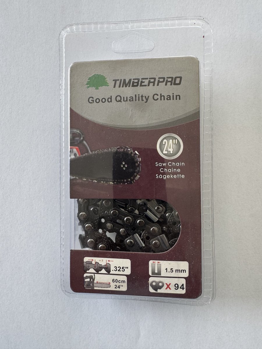 24 Inch Zaagketting 325" 1,5mm 94 Schakels past op Timberpro 24 Inch Blad
