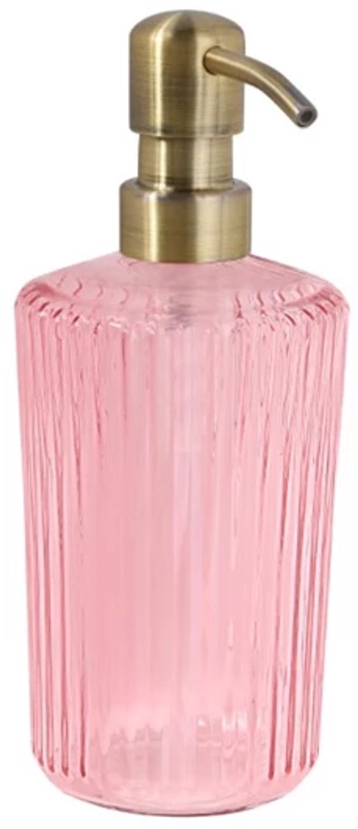 Paveau x Wellmark Limited Edition - Gevulde en Navulbare Glazen Handzeepfles - Zeepdispenser met Messing Pomp - 450 ml