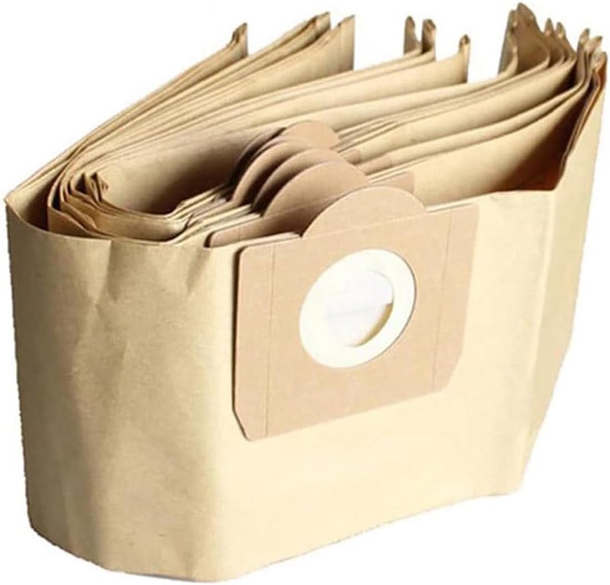 5x Stofzuigerzakken Geschikt voor Kärcher WD2 / WD3 / WD4 / WD5 / WD6 – BIO Papieren Vervangzakken 25L | Compatibel met SE 4001, SE 4002, KNT, KWD Serie | Duurzame 2-laags Filterzakken