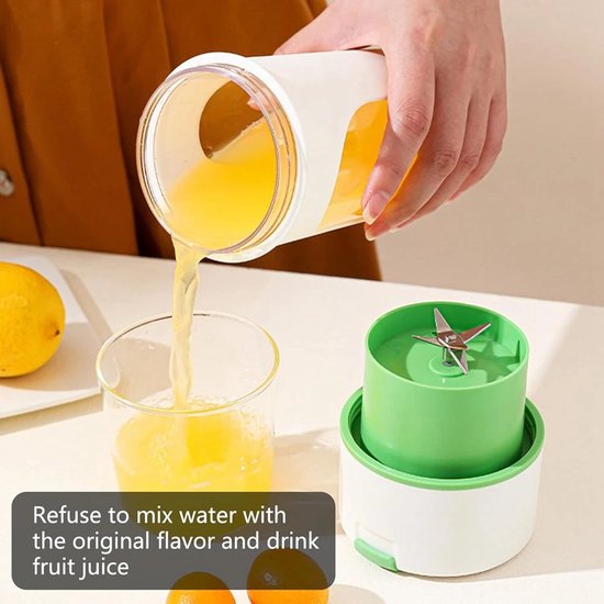blender, draagbare blender, blenderfles, blender, drankblender - oranje — afbeelding 5