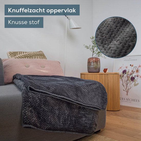 Beurer Elektrische Deken - Warmtedeken - 1 persoons 180x130cm - Knuffeldeken - BSS (Beurer Safety System) - Grijs - 3 Jaar Garantie