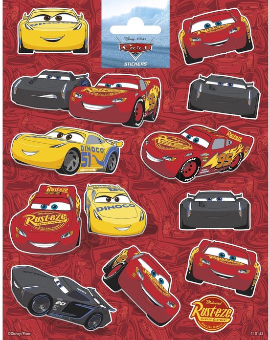 Disney Pixar Cars stickers – zelfklevend – decoratief – kids – Cars fans – kleurrijk – creatief – motoriek – knutselen – hobby – versieren – persoonlijk maken – cadeau – uniek – vrolijk – fun – schoolspullen – ontwerpen – leren – perfect als cadeau