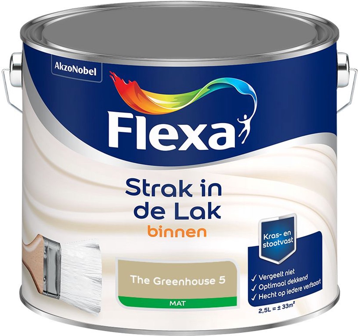 Flexa - Strak in de Lak Binnenlak Mat - The Greenhouse 5 - Mengverf - 2.5 L
