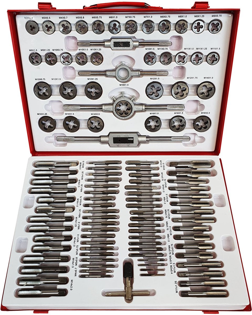 110 Delige Tap en Snij set Metrisch SILVERTOOLS