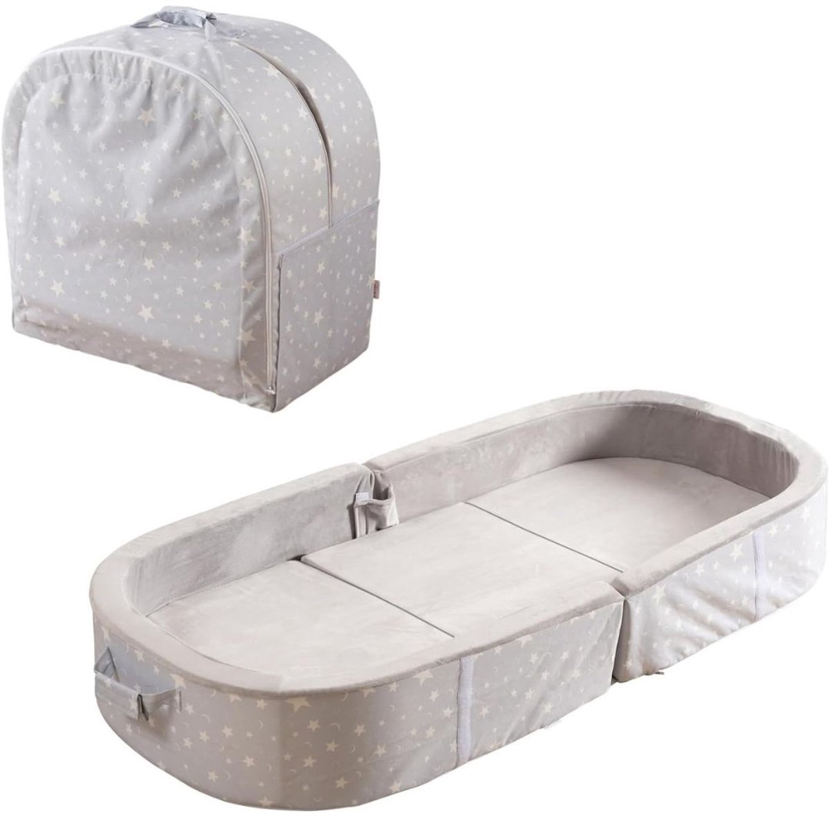 Thuys – Grondbed – Huisbed – Bed – 140cm x 64cm x 18cm – Lichtgrijs