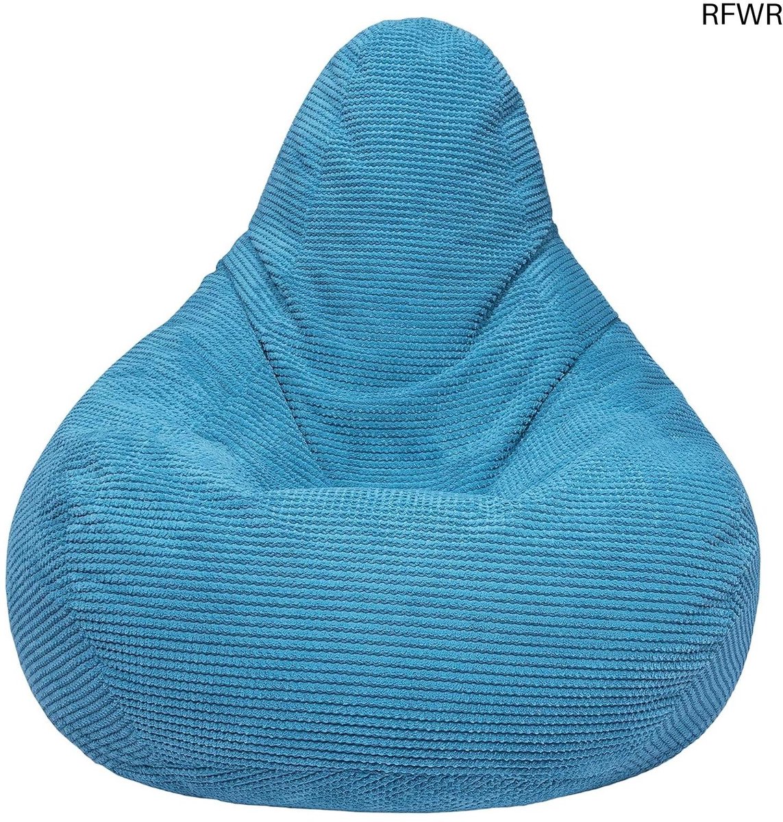 RFWR® Ergonomische Highback Zitzak Stoel voor Binnen | Comfortabele Corduroy Gaming Zitzak | Ideaal voor Ontspanning en Relaxen