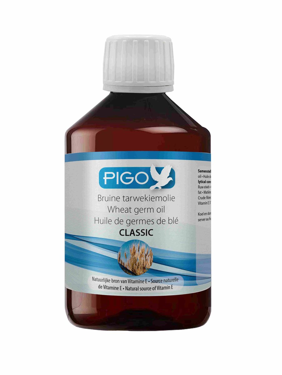 Pigo Tarwekiemolie Classic 500ml - voor postduiven