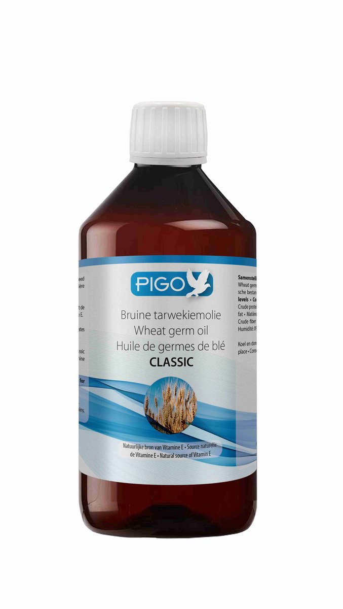 Pigo Tarwekiemolie Classic 1L - voor postduiven