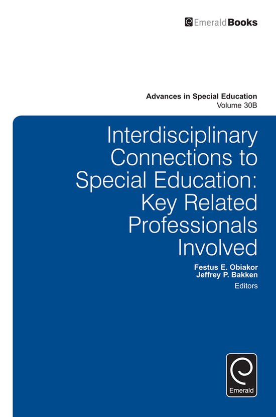 Interdisciplinary Connections to Special Education - cover