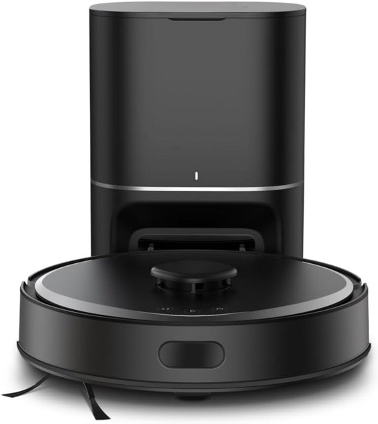 SCH® Robotstofzuiger met laadstation - Robotstofzuiger - Robotstofzuiger huisdieren - zwart - 33cm x 33cm x 10cm