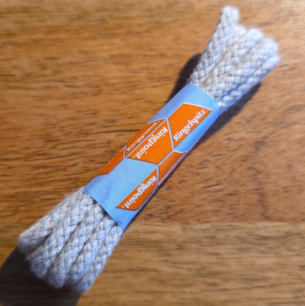 Luxe dikke ronde schoenveters - 4.5 mm x 60 cm - Jute touw naturel - Ringpoint 72 - Duitse degelijkheid