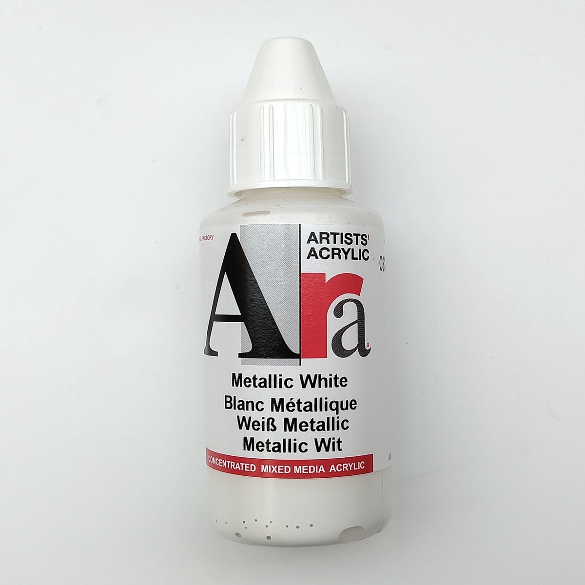 Acrylverf Ara 100ml - Metallic Wit - C630