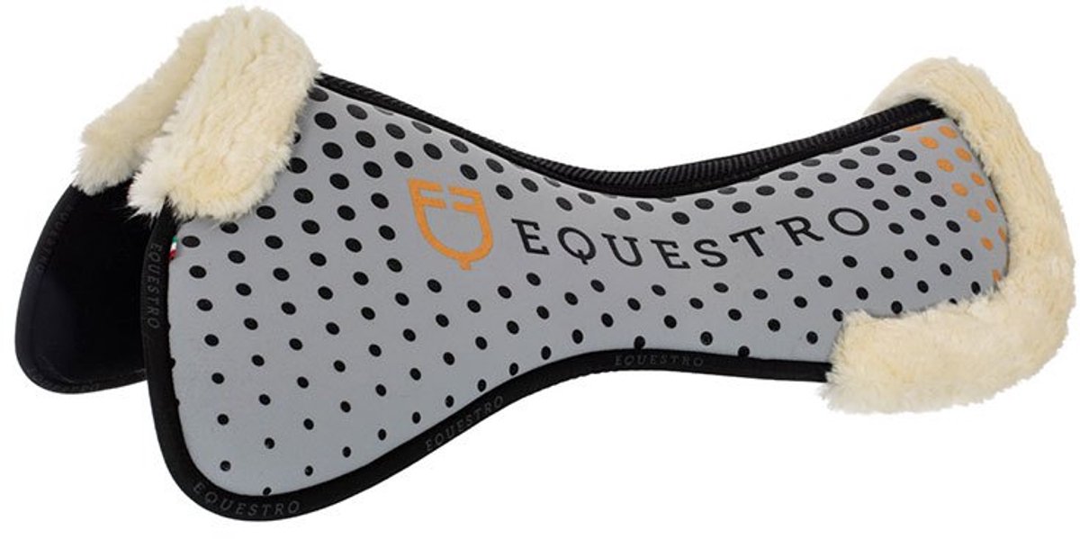 Equestro Eco Wool Memory Halve Pad Grijs