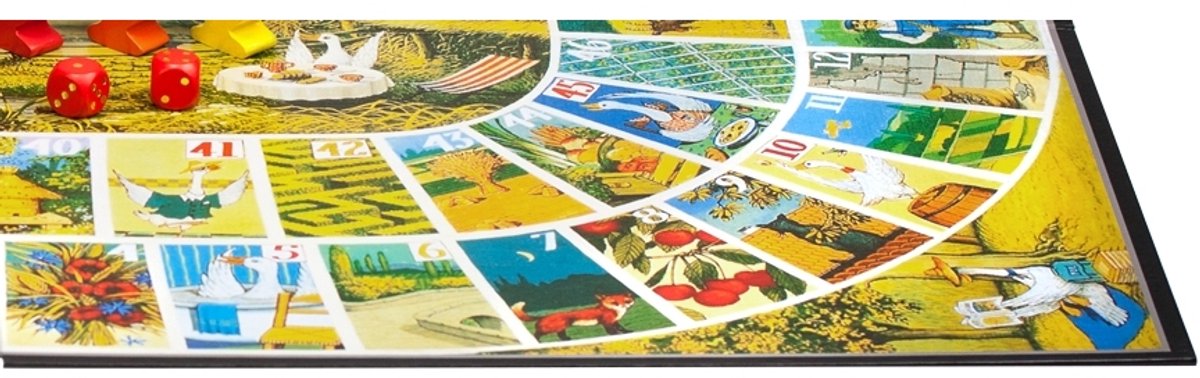 Tactic Selecta Reuze Ganzenbord - Bordspel - 52x68 cm - 6 grote houten ganzen - 2 dobbelstenen - Klassiek familiespel - 2-6 spelers - Vanaf 5 jaar — afbeelding 11