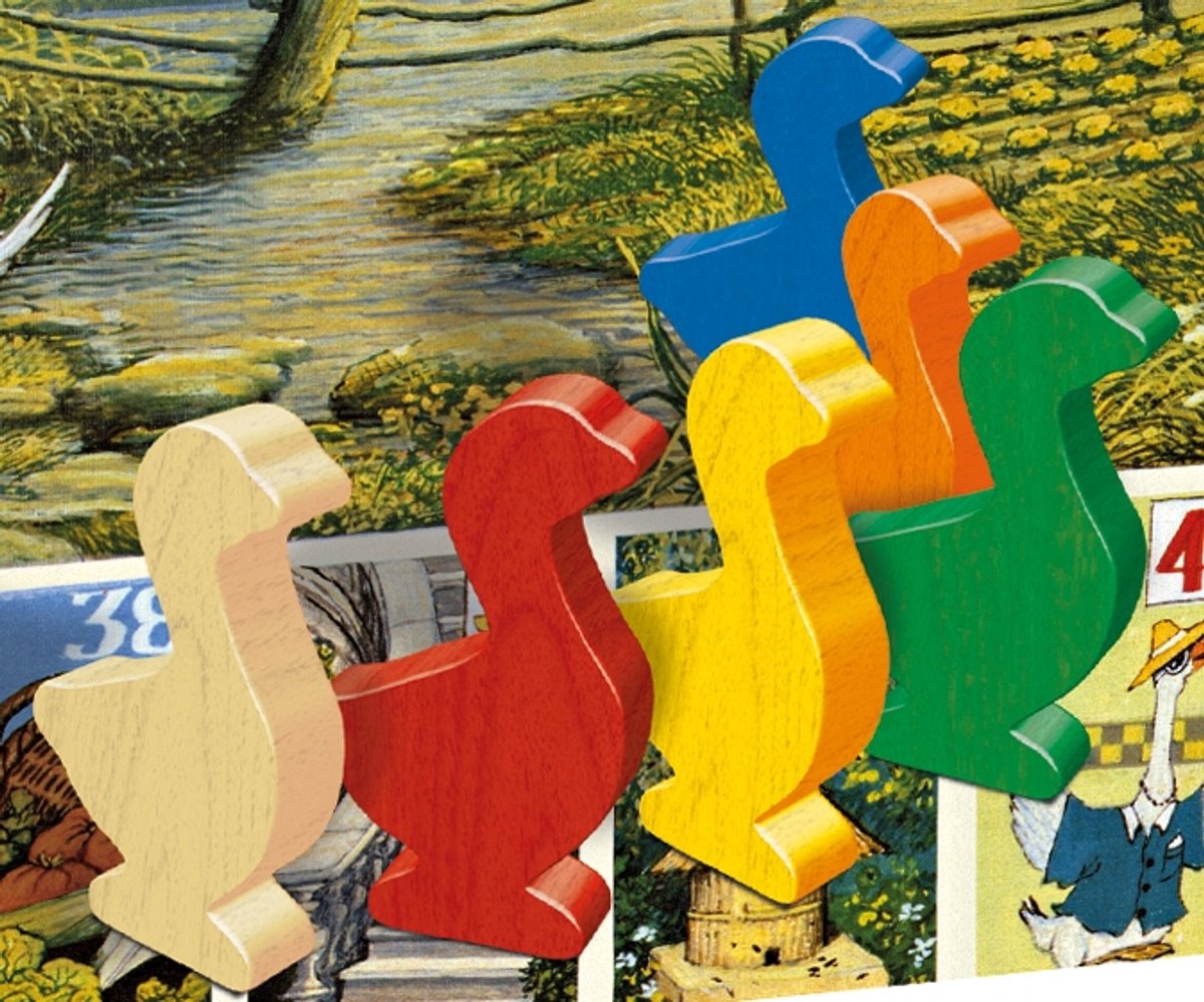Tactic Selecta Reuze Ganzenbord - Bordspel - 52x68 cm - 6 grote houten ganzen - 2 dobbelstenen - Klassiek familiespel - 2-6 spelers - Vanaf 5 jaar — afbeelding 18