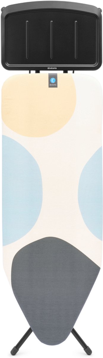 Brabantia Strijkplank C met Stoomunithouder - 124 x 45 cm - Spring Bubbles