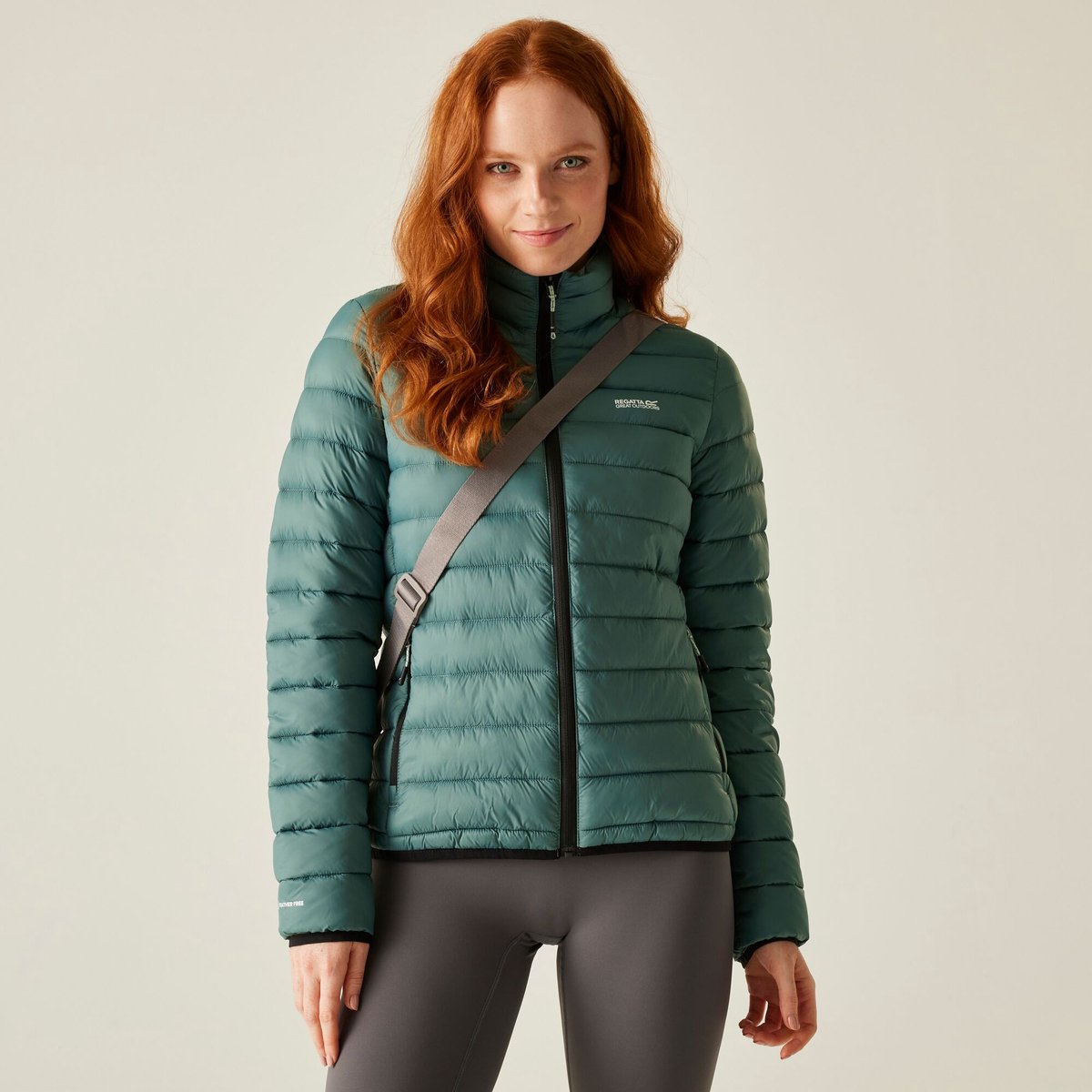 Regenjas Hiking Dames Waterafstotend Gewatteerd Marizion Groen