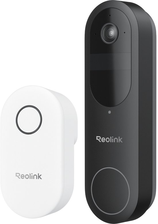 Reolink 2K Videodeurbel 4MP Draadloos Zwart - Reolink - €139,99