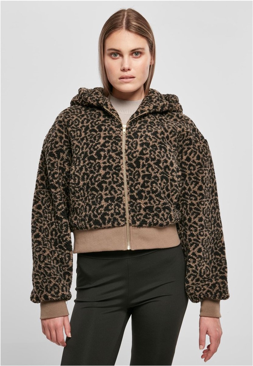 Urban Classics Short Oversized AOP Sherpa Jacket L Multicolours Multicolor