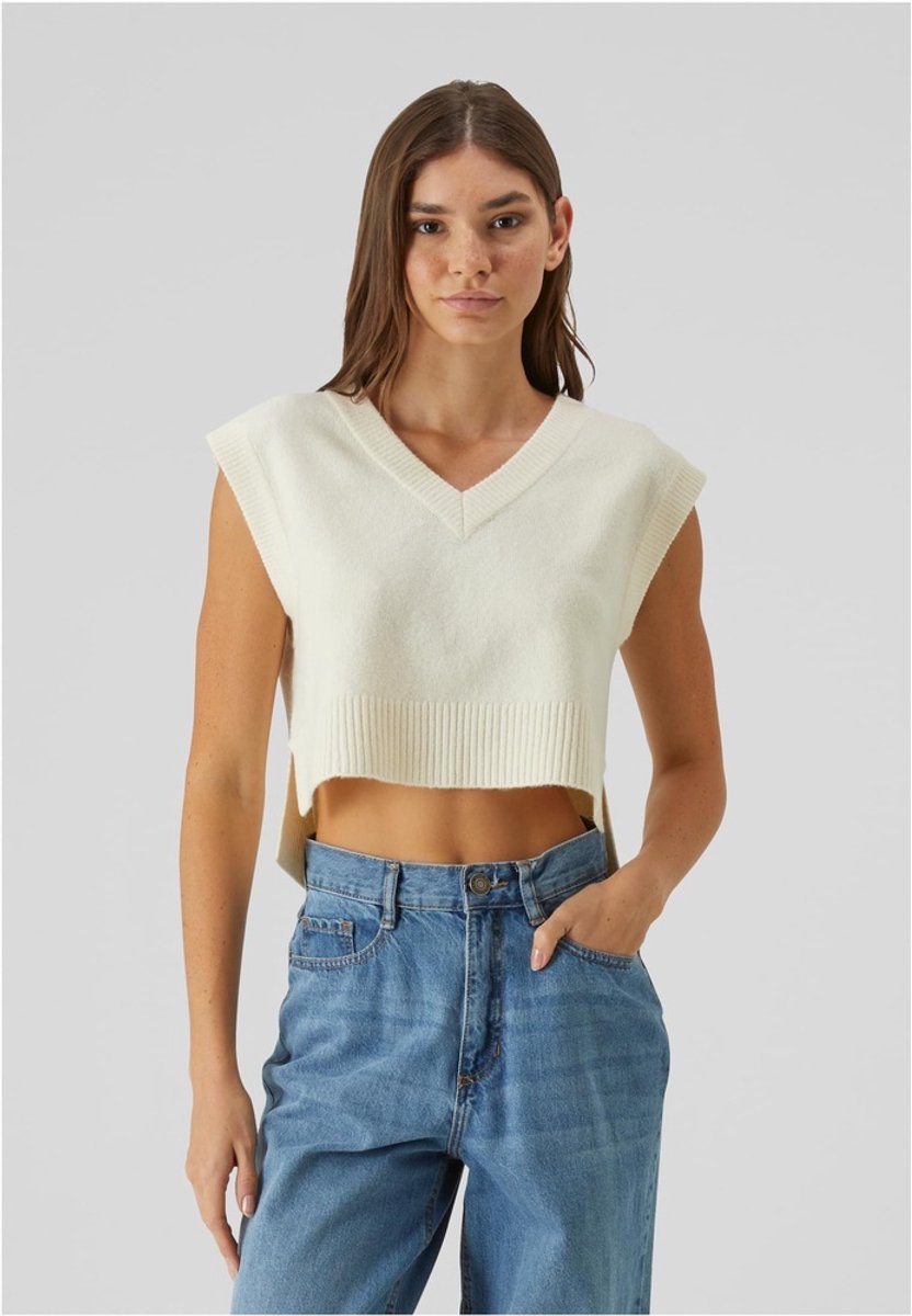 Urban Classics Soft Knit Pullunder Mouwloze top L Creme