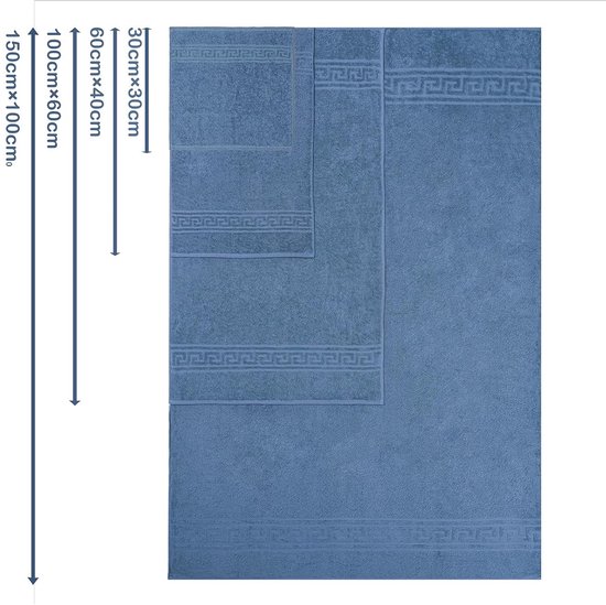 GLAMBURG 2-delige set extra grote badhanddoeken, 100 x 150 cm, ultra absorberend, compact, sneldrogend en licht, bordeauxrood