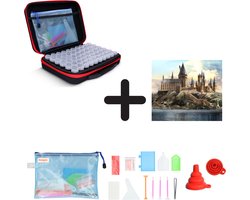 BooGoo® Diamond Painting Cadeaupakket Premium Edition – Opbergtas Diamond Painting en Accessoires – Complete Set met Luxe Koffer & Toolkit – Giftbox – Inclusief ebook