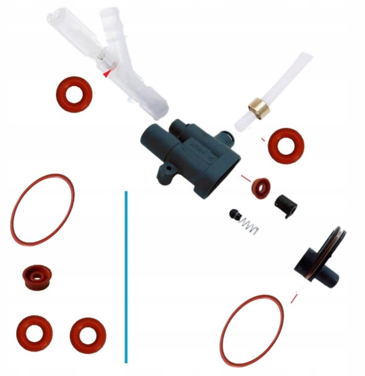 Pakkingen - reparatieset - oring - O-ring voor Nivona / Melitta / Miele - De levering omvat 4 stuks afdichtingen