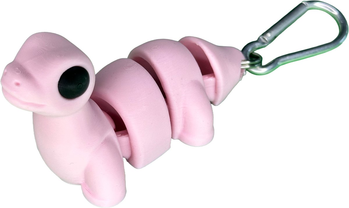 Flexi Dino roze tassenhanger 9,5 cm