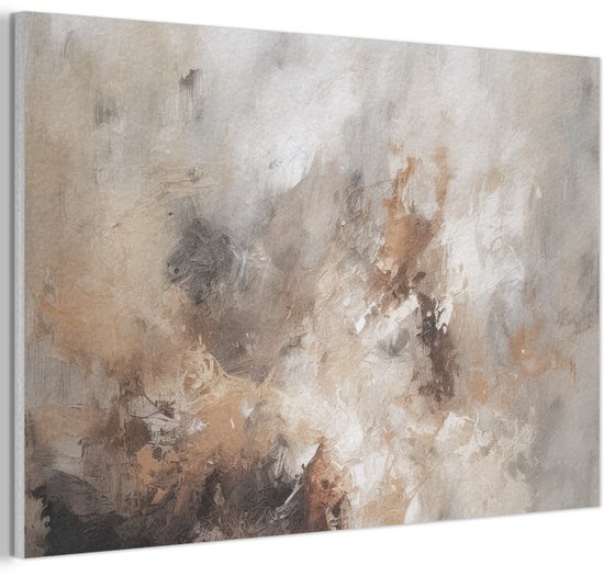 Akoestisch wandpaneel 90x60 cm - Vilt schilderij Verf - Abstract ...