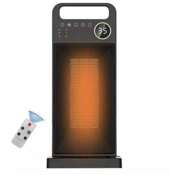 Draagbare Elektrische Verwarming - 2000Watt - Met Afstandsbediening en Timerfunctie - Keramische Kachel - Energiebesparend