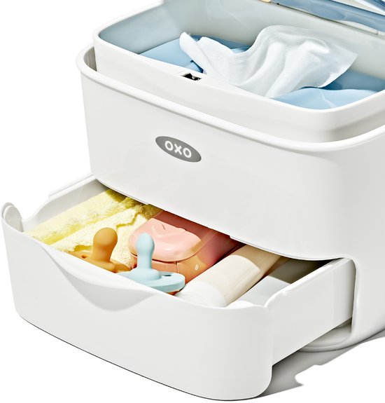 OXO tot Verzorgingsorganizer met luierkussen - Luier organiser - Luiermand - Diaper Caddy - Wit/grey — afbeelding 4