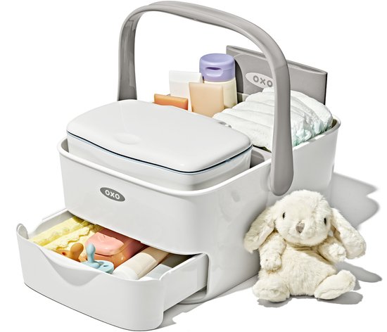 OXO tot Verzorgingsorganizer met luierkussen - Luier organiser - Luiermand - Diaper Caddy - Wit/grey — afbeelding 5