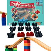 Composants de la voie ferrée Track Connectors Builder Set Petites pièces de voie de train - Voie de train en bois - Pour LEGO DUPLO ©, BRIO©, IKEA