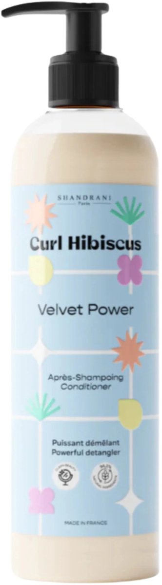 SHANDRANI Curl Hibiscus Velvet Power – Lichtgewicht verzorging voor veerkrachtige, glanzende krullen, 250ML