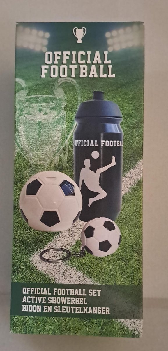 Official Football Set Bidon, Douchegel en Sleutelhanger