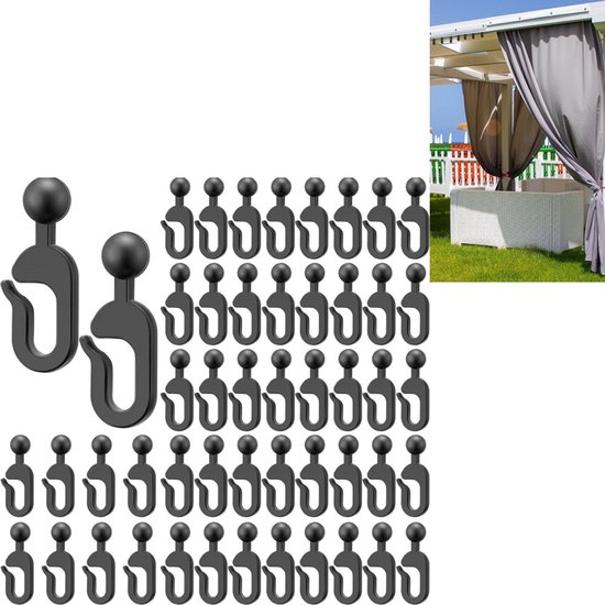 Glisseurs Rails Rideaux 100pcs Blanc Salle de Bain/Cuisine/Salon Glisseurs Rails Rideaux 100pcs Blanc Salle de Bain/Cuisine/Salon