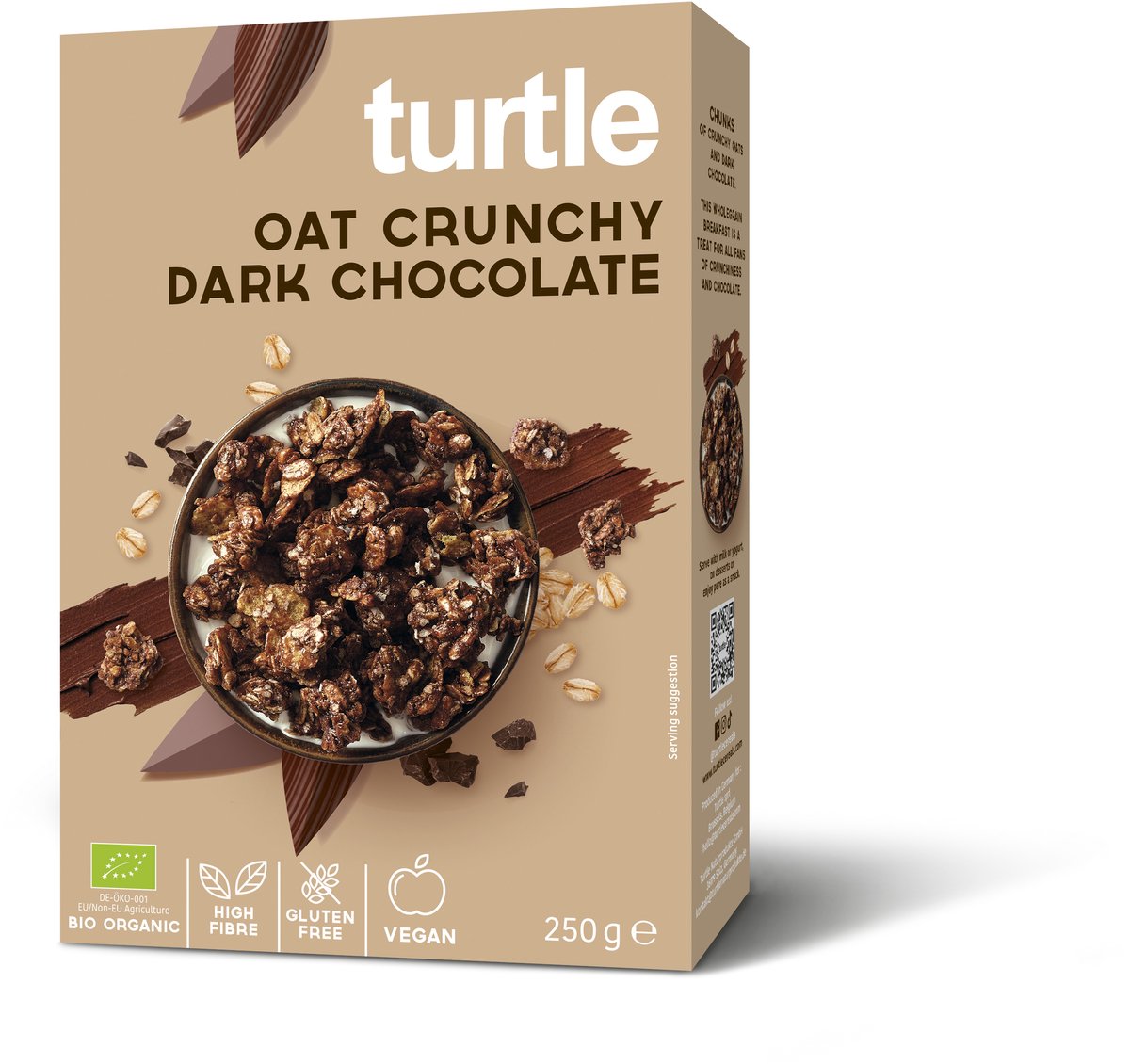 Turtle Oat Crunchy Dark Chocolate - Granola - Bio - Glutenvrij