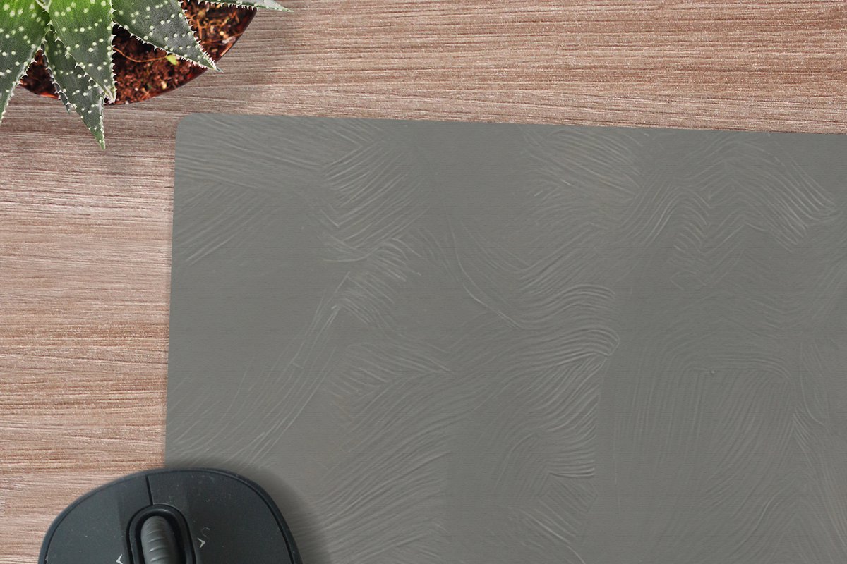 Muismat XXL 90x60 cm - Bureau onderlegger - Bureau mat Potlood - Schilderij - Geel - Bureaumat - Gaming mousepad xl - Bureaulegger groot - Computer deskmat