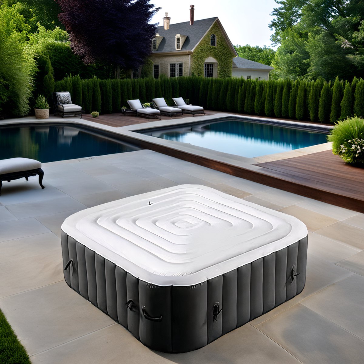Opblaasbare Jacuzzi Thermo Afdekking 162 cm - Isolerend Spa - Opblaasbare - €950,00