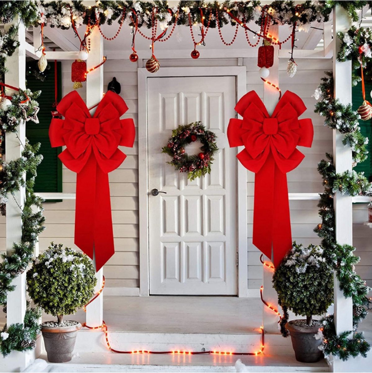 Kerst Fluwelen Strik, Grote Rode Kerst Lint Strikken, Kerstboom Decoratie Xmas Krans Strik Ornamenten, Voor Kerstboom Open Haard Thuis Voordeur (M Kerst Fluwelen Strik, Grote Rode Kerst Lint Strikken, Kerstboom Decoratie Xmas Krans Strik Ornamenten, Voor Kerstboom Open Haard Thuis Voordeur (M