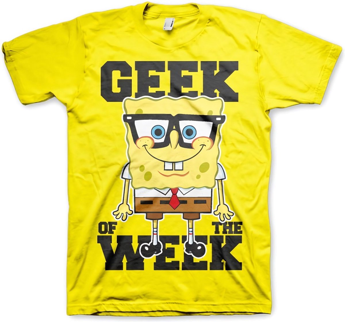 SpongeBob SquarePants Geek Of The Week T-Shirt Yellow-L