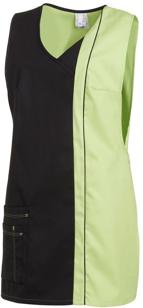 Leiber Damen Überwurfschürze 08/2541/1087 Schwarz/Hellgrün-II