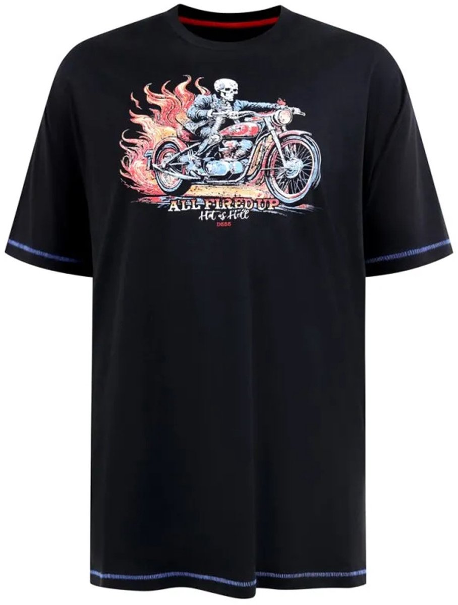 Duke 555 Dewsbury T-shirt Zwart Big Men Size 3XL