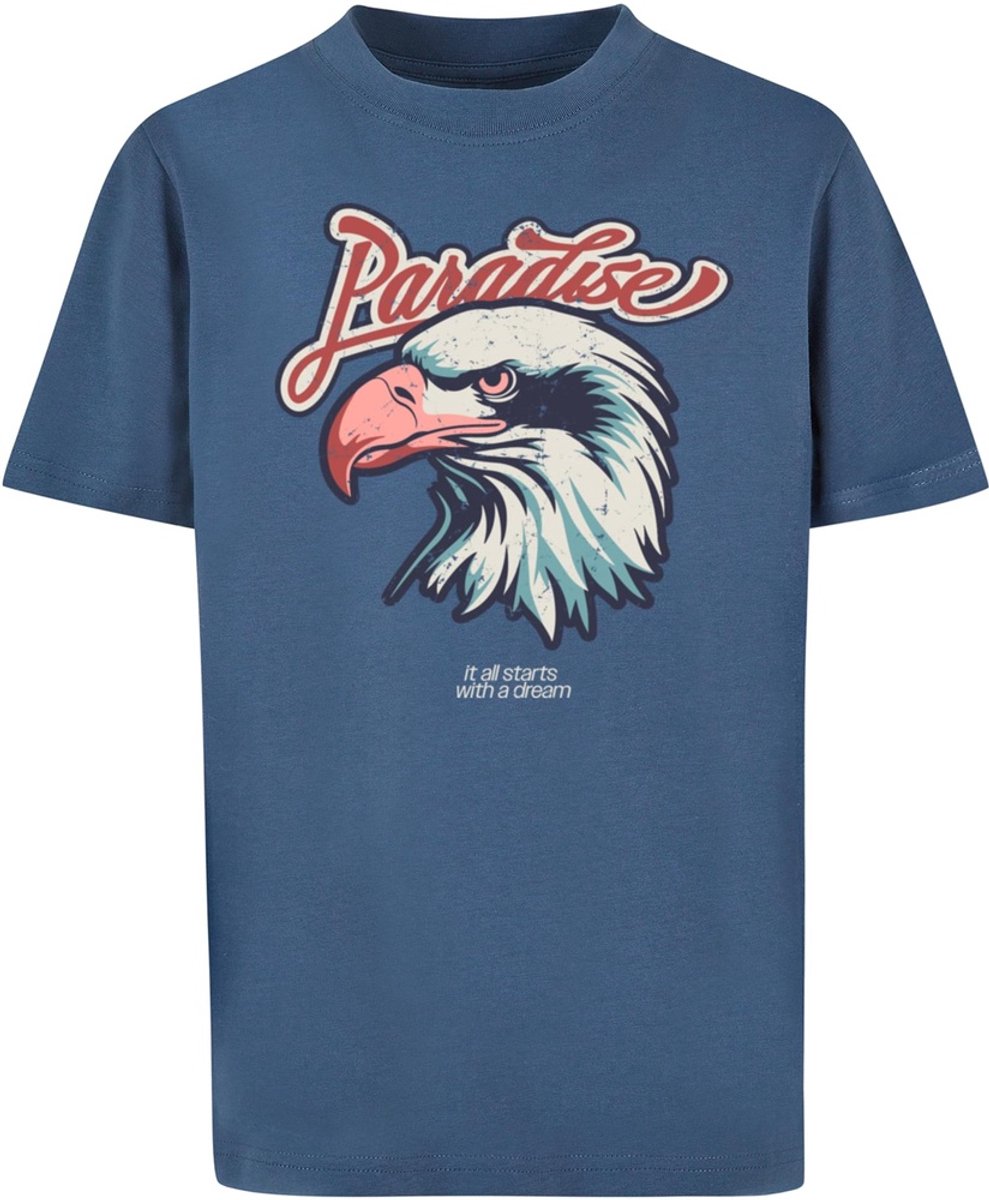 Mister Tee Kinder T-Shirt Paradise Eagle Tee MTK286 -146/152 Vintageblue