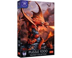 Trefl legpuzzel Fantasy Collection Fire Dragon 1000 stukjes puzzel.