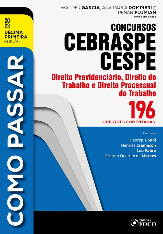 Como passar concursos CEBRASPE -Direito Previdenciário, Tra ... - cover
