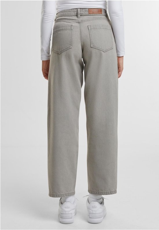 Urban Classics - Mid Waist 90´s Wijde broek - Taille, 31 inch - Grijs