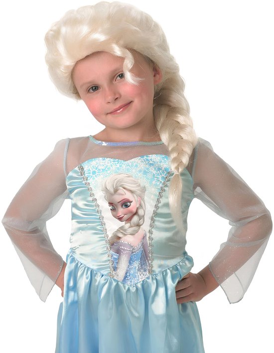 "Pruik van Elsa De Sneeuwkoningin™ voor meisjes - Verkleedpruik - One size"