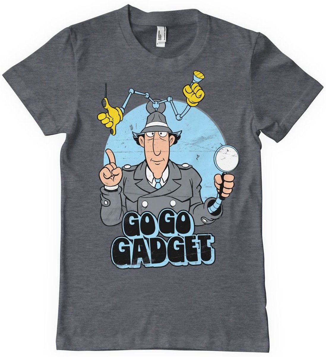 Inspector Gadget T-Shirt Go Go Gadget T-Shirt CPLG-1-IG002-H68-14 DarkHeather-L